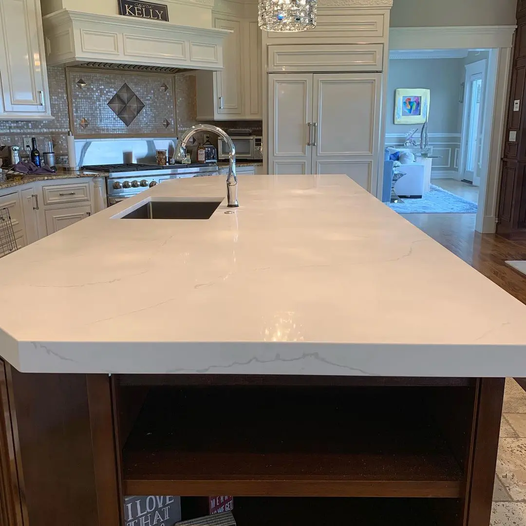 - 5 Kitchen island with marble countertop and sink