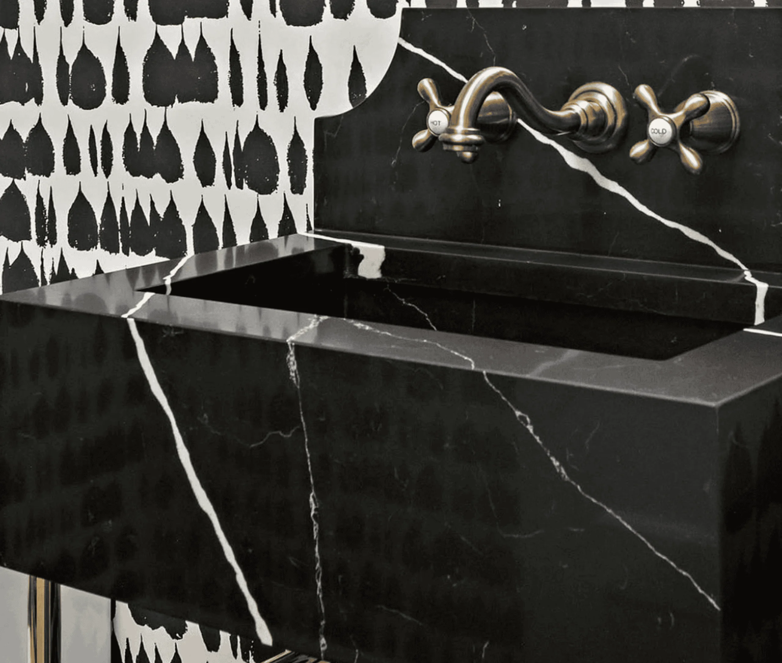 - 1 Handcrafted stone sink fabricated from a countertop slab by Pablo Marble and Granite,LLC