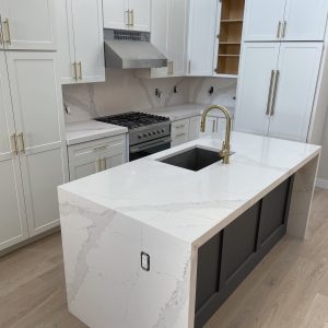 - 6 Waterfall Island Countertops - Pablo Marble and Granite, LLC