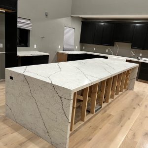 - 7 Waterfall Island Countertops - Pablo Marble and Granite, LLC