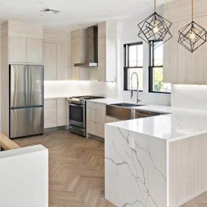 - 13 Waterfall Island Countertops - Pablo Marble and Granite, LLC