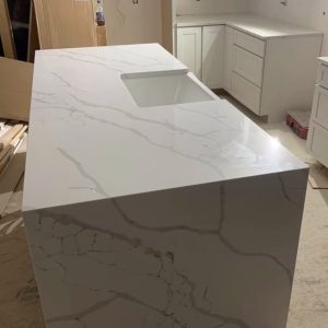 - 27 Waterfall Island Countertops - Pablo Marble and Granite, LLC