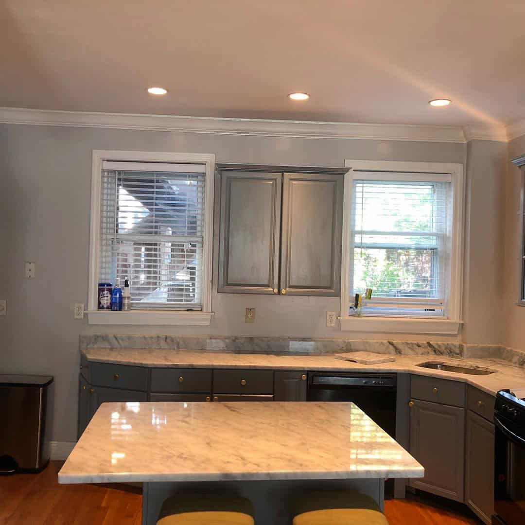 - 2 Carrara marble kitchen countertops and island in Greater Boston