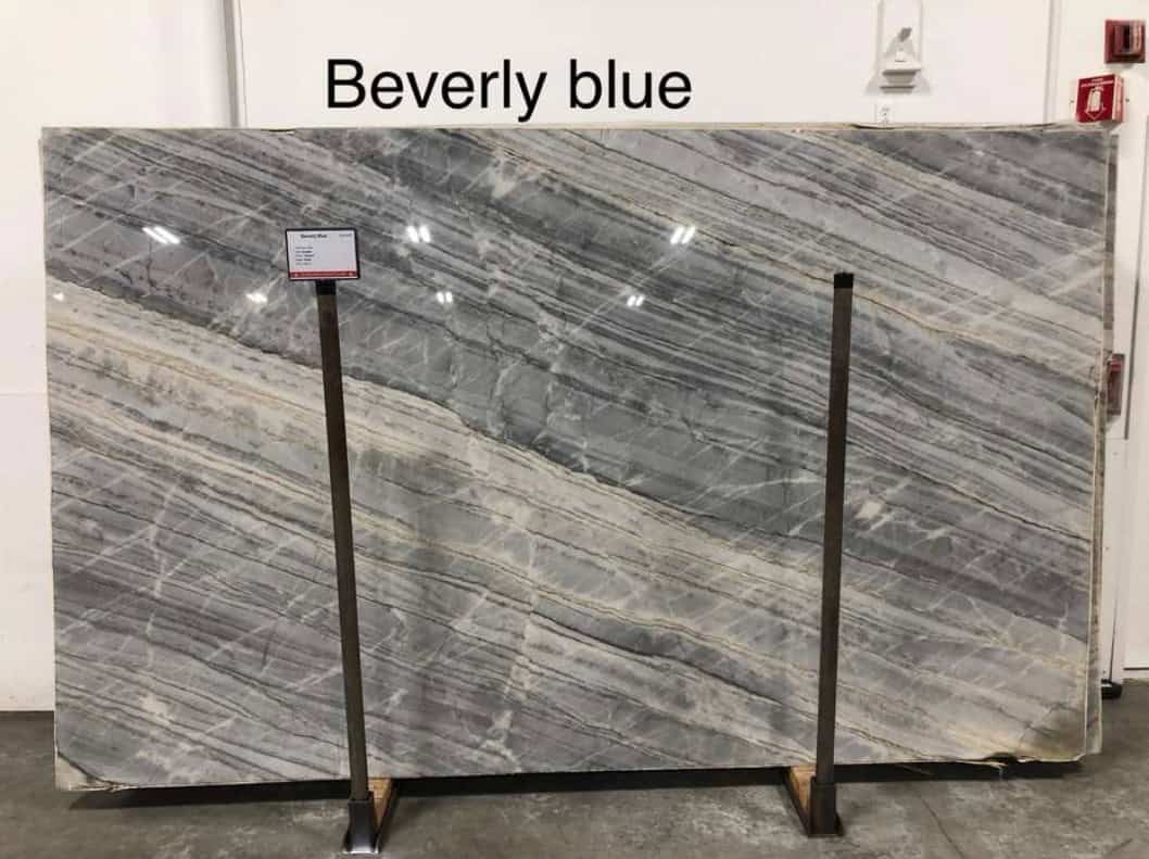 - 3 Beverly Blue granite slab - Pablo Marble and Granite Woburn MA