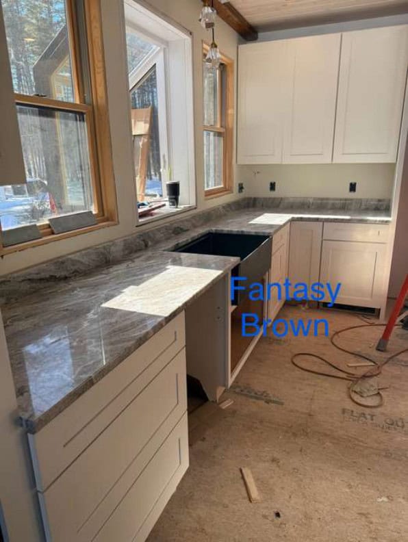 - 1 Fantasy Brown granite slab - Pablo Marble and Granite Woburn MA