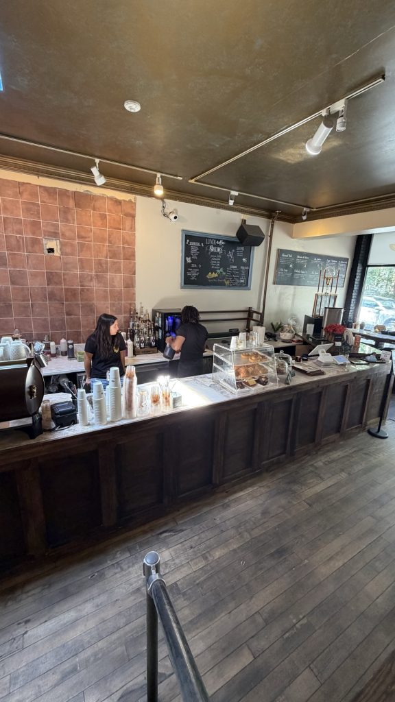 - 3 Luxor Cafe backlit Patagonia quartzite bar top, full run, in operation