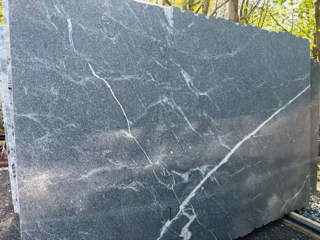 - 14 Storm Grey Vein Granite granite slab - Pablo Marble and Granite Woburn MA